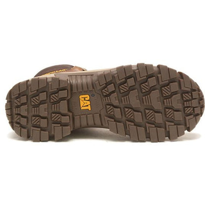 CAT Men's Invader Hi Steel Toe Slip Resistant Work Boot -Mushroom- P91596 - Overlook Boots