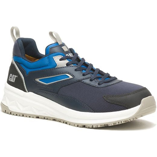 CAT Men's Streamline Runner Composite Toe Original Work Shoe -Total Eclipse- P91609 7 / Medium / Blue - Overlook Boots