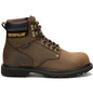 Cat Men's Second Shift Steel Toe Waterproof Slip Resistant Work Boot -Brown- P91660 7 / Medium / Brown - Overlook Boots
