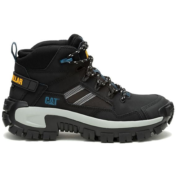 Cat Men's Invader Mid Vent Composite Toe Slip Resistant Work Boot -Black- P91664 7 / Medium / Black - Overlook Boots