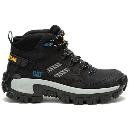 Cat Men's Invader Mid Vent Composite Toe Slip Resistant Work Boot -Black- P91664 7 / Medium / Black - Overlook Boots