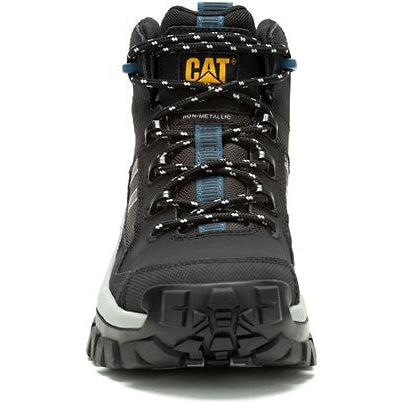 Cat Men's Invader Mid Vent Composite Toe Slip Resistant Work Boot -Black- P91664 - Overlook Boots