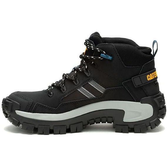 Cat Men's Invader Mid Vent Composite Toe Slip Resistant Work Boot -Black- P91664 - Overlook Boots