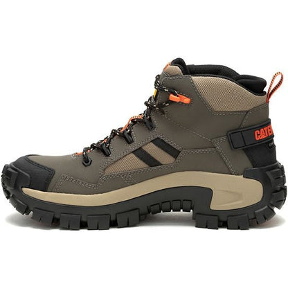 Cat Men's Invader Mid Vent Composite Toe Slip Resistant Work Boot -Bungee Cord- P91666 - Overlook Boots
