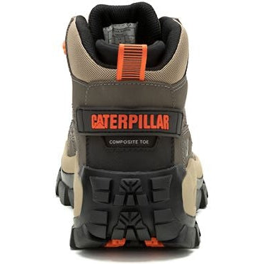 Cat Men's Invader Mid Vent Composite Toe Slip Resistant Work Boot -Bungee Cord- P91666 - Overlook Boots