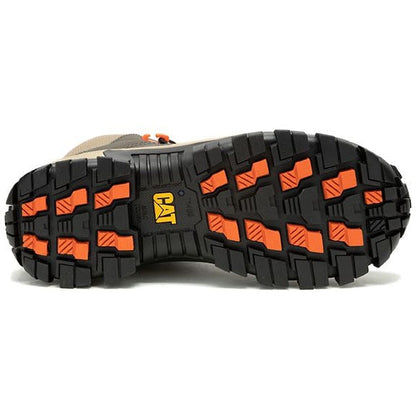 Cat Men's Invader Mid Vent Composite Toe Slip Resistant Work Boot -Bungee Cord- P91666 - Overlook Boots