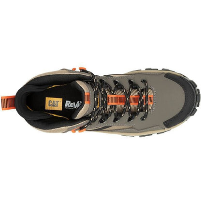 Cat Men's Invader Mid Vent Composite Toe Slip Resistant Work Boot -Bungee Cord- P91666 - Overlook Boots