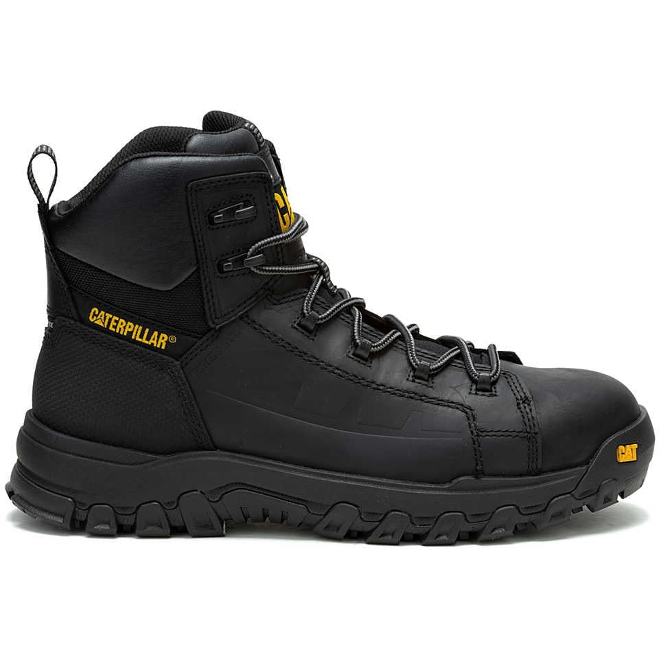 Cat Men's Threshold Rebound Composite Toe Waterproof Work Shoe -Black- P91696 7 / Medium / Black - Overlook Boots