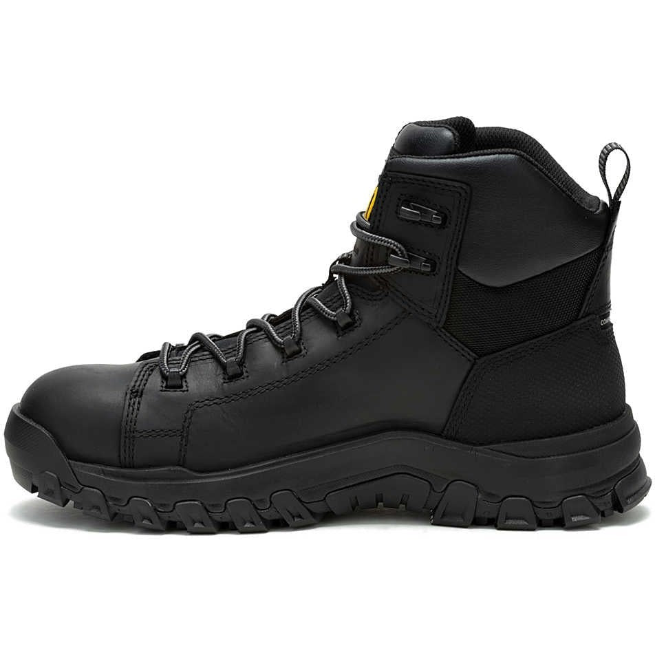 Cat Men's Threshold Rebound Composite Toe Waterproof Work Shoe -Black- P91696 - Overlook Boots