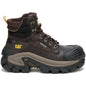 Cat Men's Invader Max Composite Toe Waterproof Slip Resistant Work Boot -Coffee- P91729 7 / Medium / Dark Brown - Overlook Boots