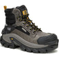 Cat Men's Invader Mid Vent Composite Toe Waterproof Slip Resistant Work Boot -Black- P91756 7 / Medium / Gray - Overlook Boots