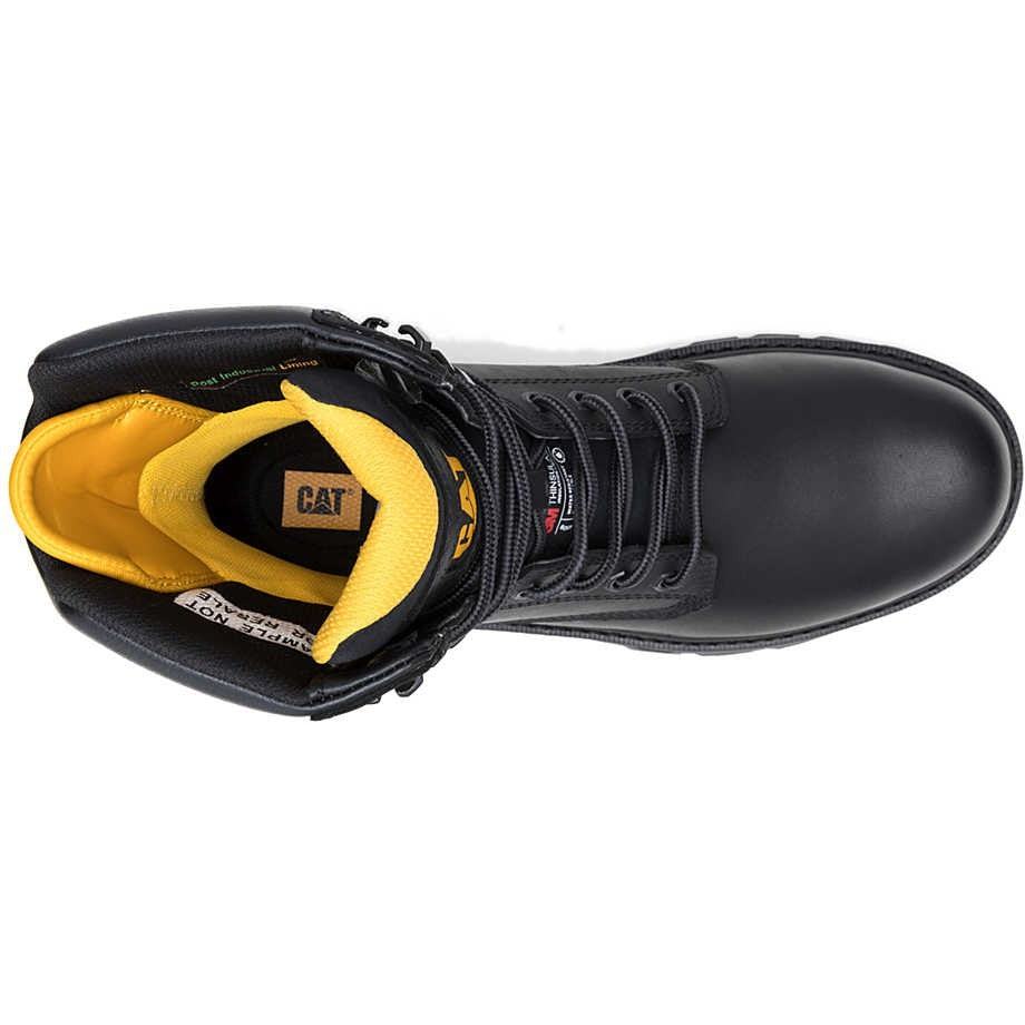 Cat Men's Men's Colorado Equip 8" 400G Composite Toe Waterproof Work Boot - Black - P91753 - Overlook Boots