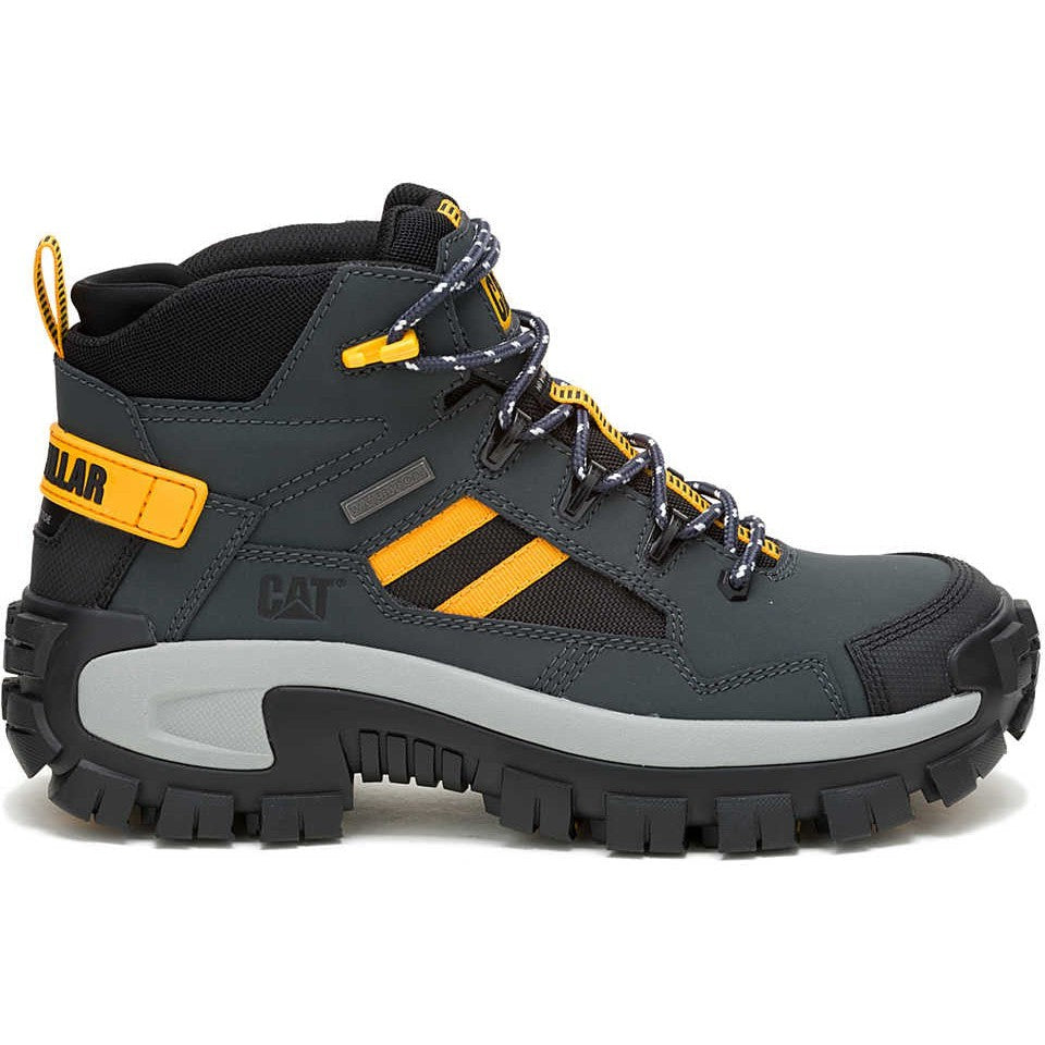 Cat Men's Invader Mid Vent Composite Toe Waterproof Work Boot -Shadows- P91757 - Overlook Boots