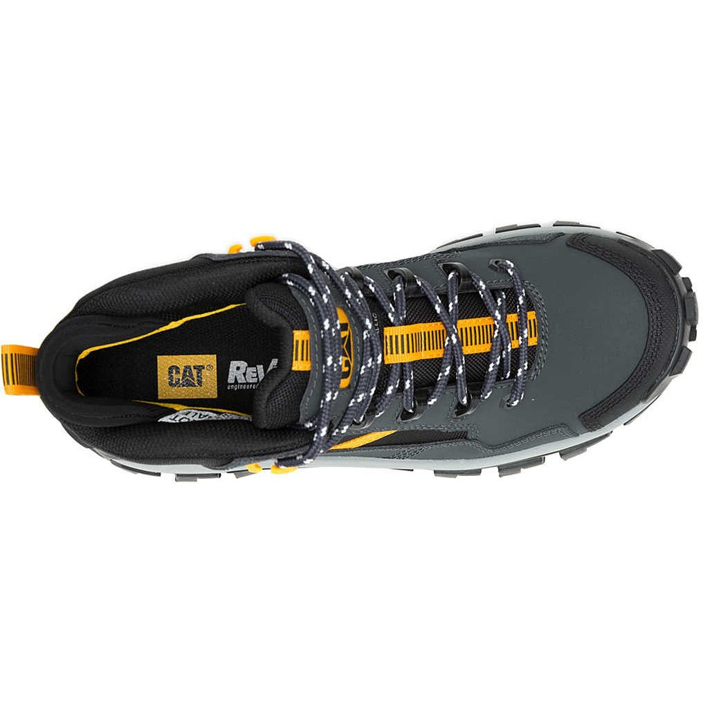 Cat Men's Invader Mid Vent Composite Toe Waterproof Work Boot -Shadows- P91757 - Overlook Boots