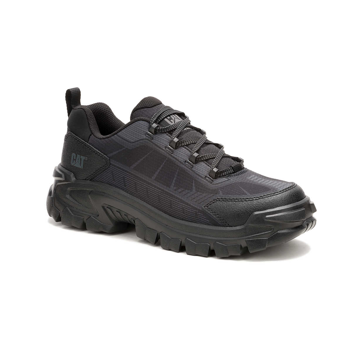 Cat Men's Invader Sport Lo Composite Toe Mesh Work Shoe - Black - P91766 7 / Medium / Black - Overlook Boots