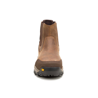 Cat Men's Threshold Rebound Steel Toe Waterproof Chelsea Work Boot - Bison - P91783 - Overlook Boots