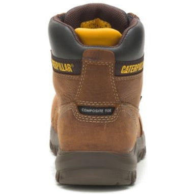 CAT Women's Resorption Waterproof Composite Toe Work Boot - Brown - P91392 - Overlook Boots
