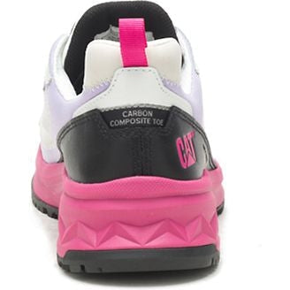 CAT Women's Streamline Runner Composite Toe Original Work Shoe - White/Black - P91498 - Overlook Boots