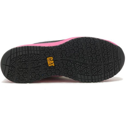 CAT Women's Streamline Runner Composite Toe Original Work Shoe - White/Black - P91498 - Overlook Boots