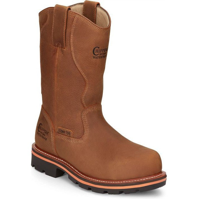 Chippewa Men's Thunderstruck 11" Waterproof Nano Composite Toe Work Boot -Tan- TH1041 - Overlook Boots