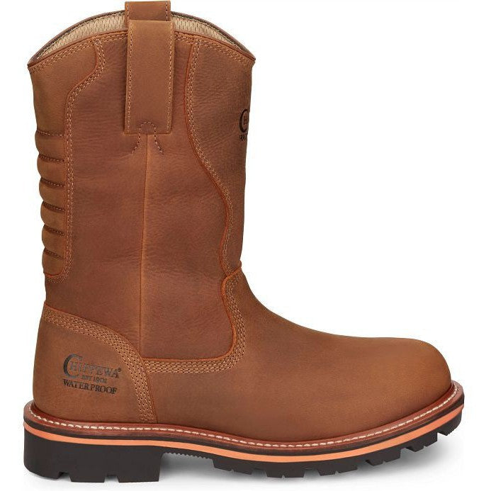 Chippewa Men's Thunderstruck 11" Waterproof Slip Resistant Work Boot -Tan- TH1040 - Overlook Boots