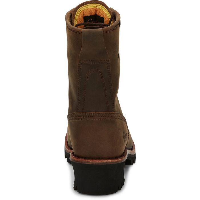 Chippewa Men's Paladin 8" Soft Toe Waterproof Logger Work Boot- Brown - 73100 - Overlook Boots