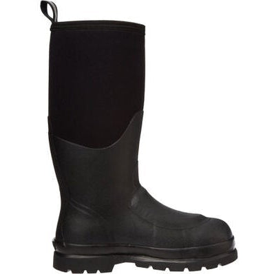 Muck Men's CC Steel Toe Waterproof MG Puncture Resistant Work Boot - Black - CHS-META 5 / Black - Overlook Boots