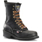 Carolina Men's Maple 9" Domestic Steel Toe Logger Slip Resistant Work Boot -Black- 1922 8 / Medium / Black - Overlook Boots
