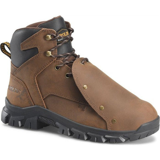 Carolina Men's Gruntz 6" Steel Toe External Metguard Work Boot -Brown- CA3595 - Overlook Boots