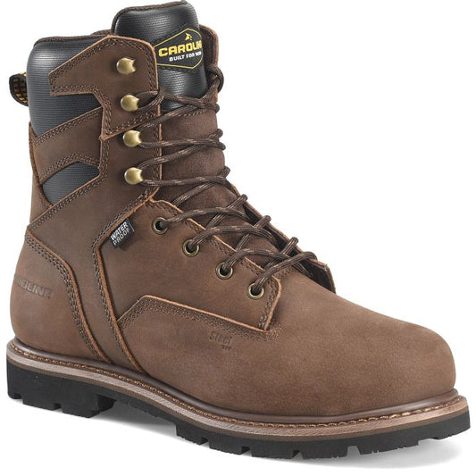 Carolina Men's Gruntz 8" Steel Toe Waterproof Steel Toe Work Boot - Brown - CA3599 8 / Medium / Brown - Overlook Boots