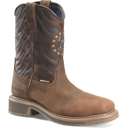 Carolina Men's Pipeline 10" Composite Toe Waterproof Roper Work Boot -Brown- CA8541 8 / Medium / Brown - Overlook Boots