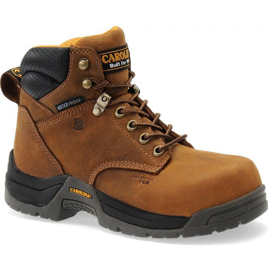 Carolina Women's Raleigh 6" Composite Toe Waterproof Slip Resistant Work Boot -Brown- CA1620 - Overlook Boots