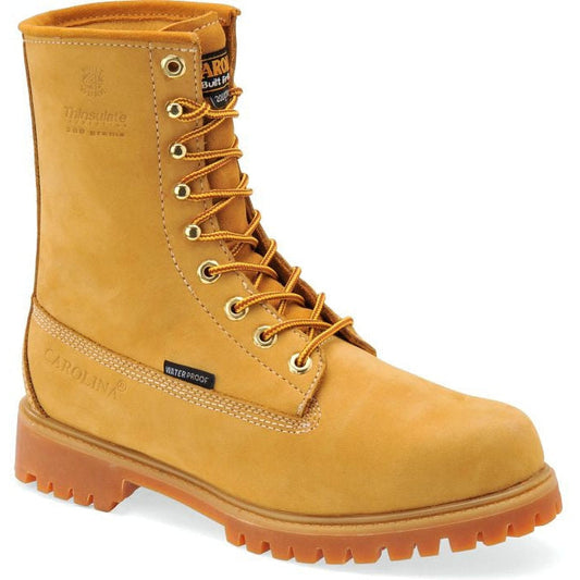 Carolina Men's Journeyman 8" Steel Toe Waterproof Insulated Work Boot -Yellow- CA7545 8 / Medium / Wheat - Overlook Boots