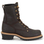 Carolina Men's Elm Logger 8" Steel Toe Slip Resistant Work Boot -Brown- 1821 7 / Medium / Brown - Overlook Boots