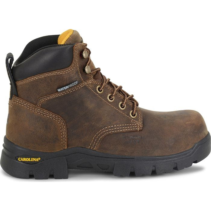 Carolina Women's Circuit 6" Composite Toe Waterproof Slip Resistant Work Boot -Brown- CA1626 6 / Medium / Brown - Overlook Boots