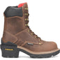 Carolina Men's Cardinal 8" Composite Toe Waterproof Side Zipper Work Boot -Brown- CA7839 8 / Medium / Dark Brown - Overlook Boots