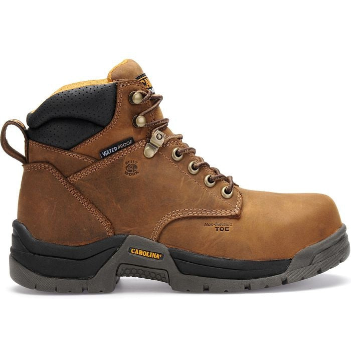 Carolina Women's Raleigh 6" Composite Toe Waterproof Slip Resistant Work Boot -Brown- CA1620 6 / Medium / Brown - Overlook Boots