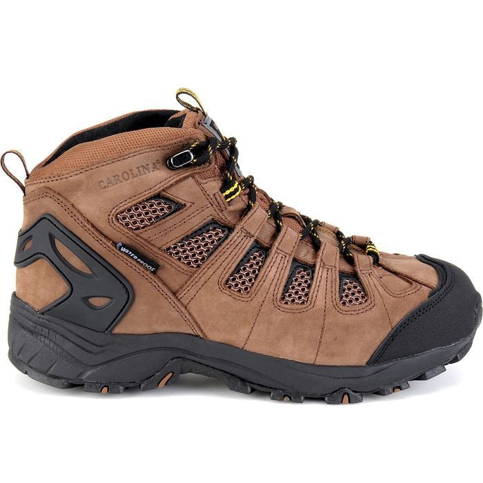 Carolina Men's Quad 5" Carbon Composite Toe Waterproof Hiker Work Boot -Brown- CA4525 8 / Medium / Brown - Overlook Boots