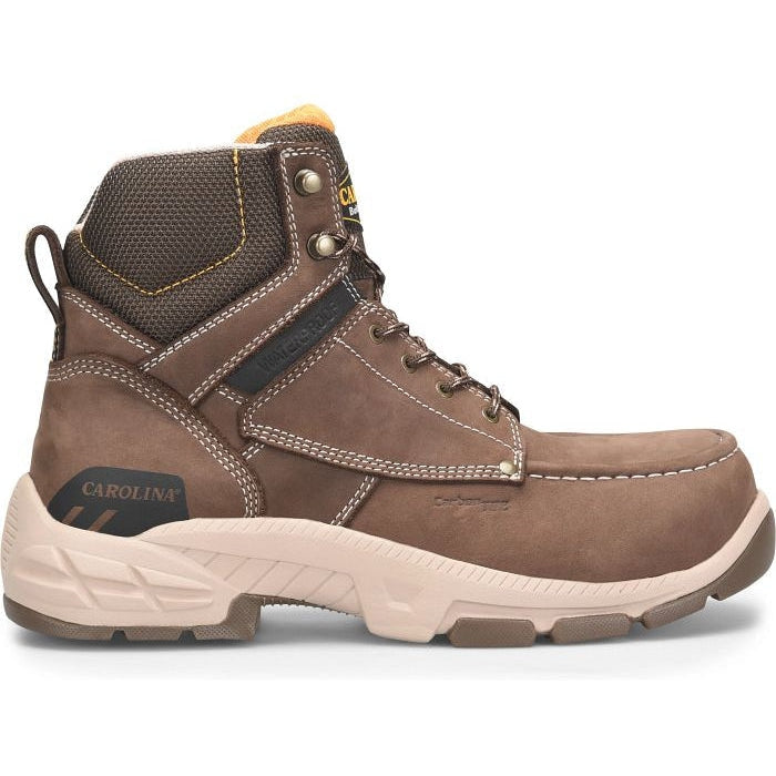 Carolina Men's Duke 6" Composite Waterproof Slip Resistant Work Boot -Brown- CA5544 8 / Medium / Brown - Overlook Boots