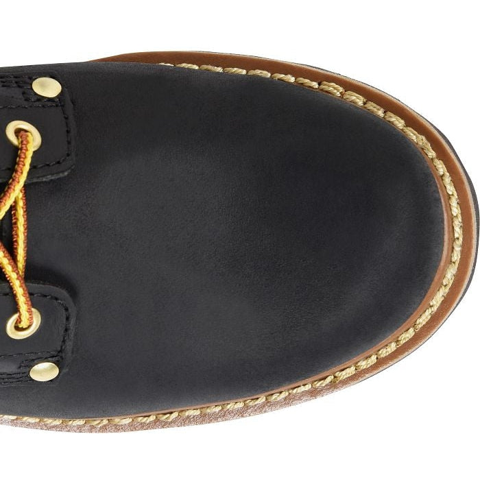 Carolina Men's Elm 8" Unlined Logger Slip Resistant Work Boot -Black- CA825 - Overlook Boots