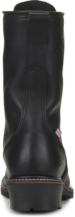Carolina Men's USA Made Linesman 10" Soft Toe Slip Resistant Work Boot -Black- 905 - Overlook Boots