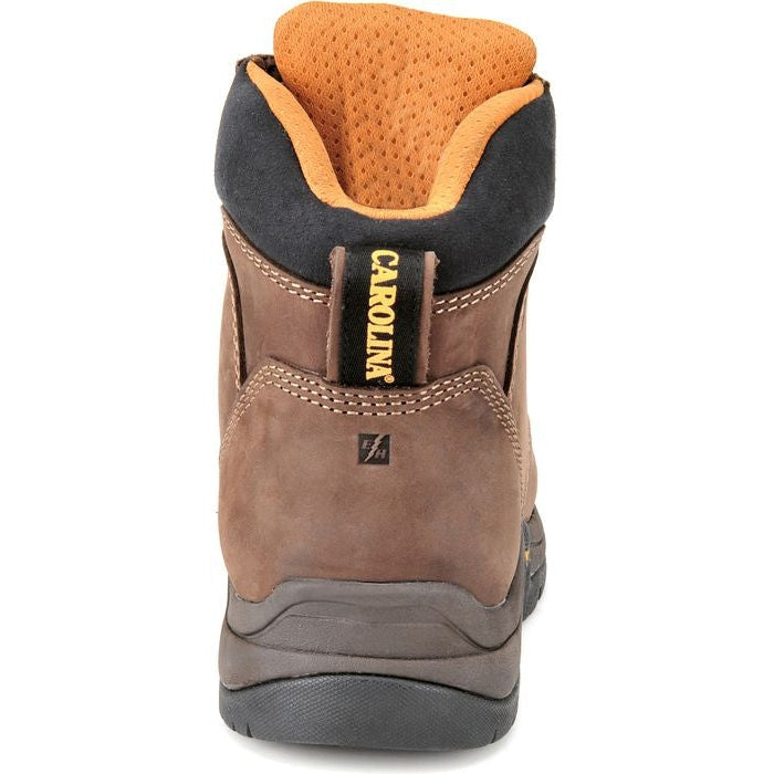 Carolina Women's Raleigh Metguard 5" Alloy Toe Slip Resistant Work Boot -Brown- CA1428 - Overlook Boots
