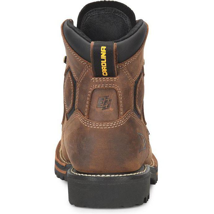 Carolina Men's Pitstop 6" Carbon Composite Toe Waterproof Work Boot - Brown - CA7542 - Overlook Boots