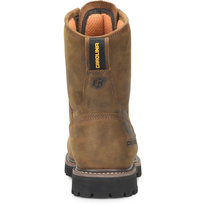 Carolina Men's Judge 8" Composite Toe Waterproof Slip Resistant Work Boot - Brown - CA8621 - Overlook Boots