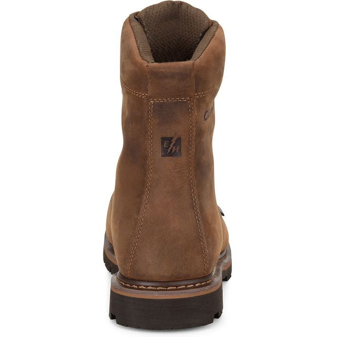 Carolina Men's Installer 8" Steel Toe Waterproof Slip Resisting Work Boot -Brown- CA3557 - Overlook Boots
