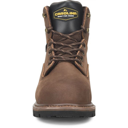Carolina Men's Gruntz 6" Steel Toe Waterproof Steel Toe Work Boot - Brown - CA3598 - Overlook Boots