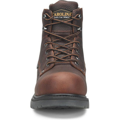 Carolina Men's Dice 6" Waterproof Slip Resistant Work Boot -Brown- CA6011  - Overlook Boots