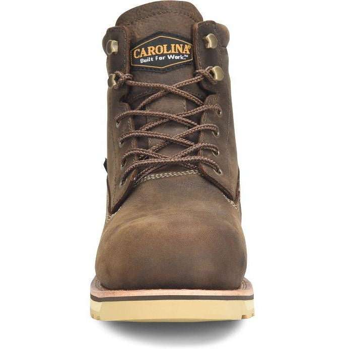 Carolina Men's Staple Gun 6" Waterproof Work Boot -Brown- CA7072 - Overlook Boots