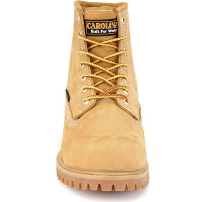 Carolina Men's Journeyman Lo 6" Waterproof Slip Resistant Work Boot -Wheat- CA3045 - Overlook Boots