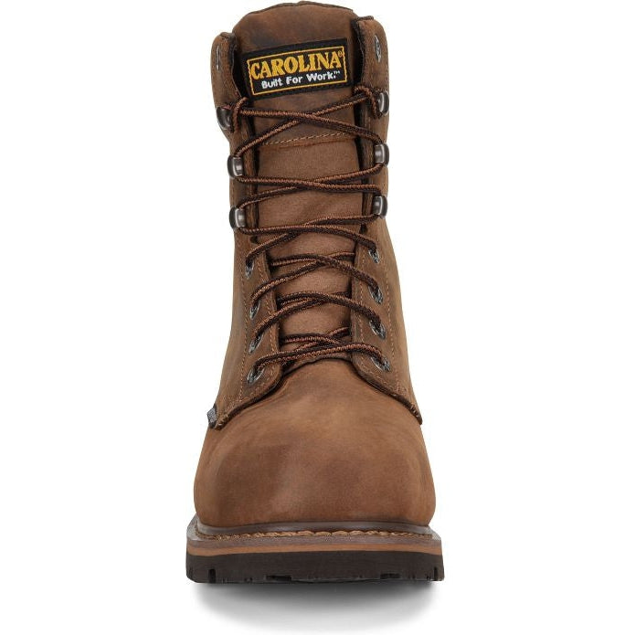 Carolina Men's Installer 8" Steel Toe Waterproof Slip Resisting Work Boot -Brown- CA3557 - Overlook Boots